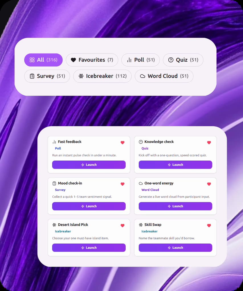 Quiz leaderboard ranking participants by score after a scored quiz round
